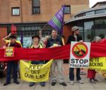 Anti-Fracking Red Line Protest Manchester
